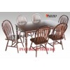 30"H SOLID TABLE + 38"H WINDSOR CHAIR