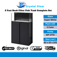 60cm x 30cm x 105cm Back Filteration System Glass Aquarium Set with Cabinet
